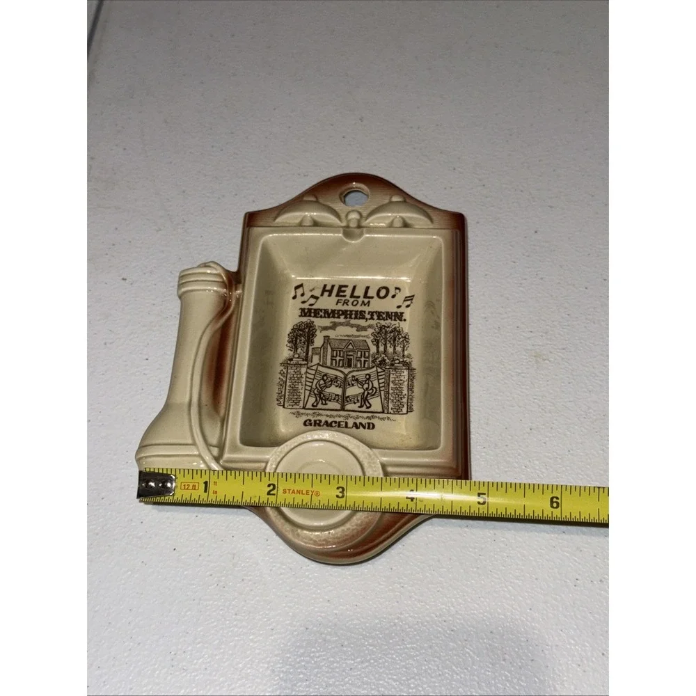 Vintage Hello From Music City USA Nashville Telephone Ceramic Souvenir Ashtray